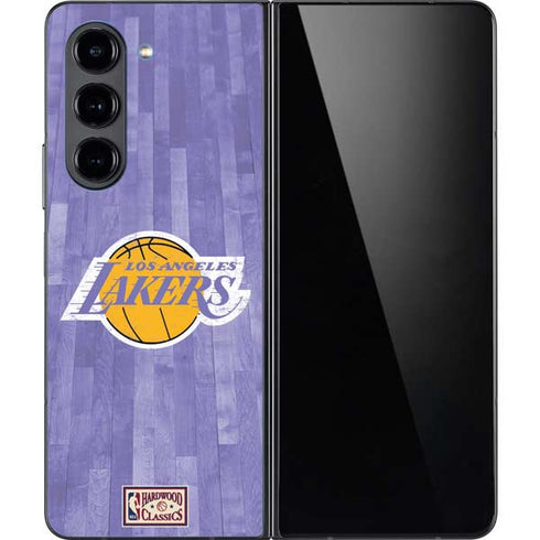 NBA Los Angeles Lakers Hardwood Classics Galaxy Z Fold5 5G Skin